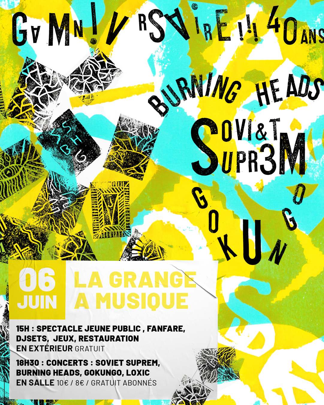 Gamniversaire | Après-midi jeux et concert Punk-rock — visuel événement