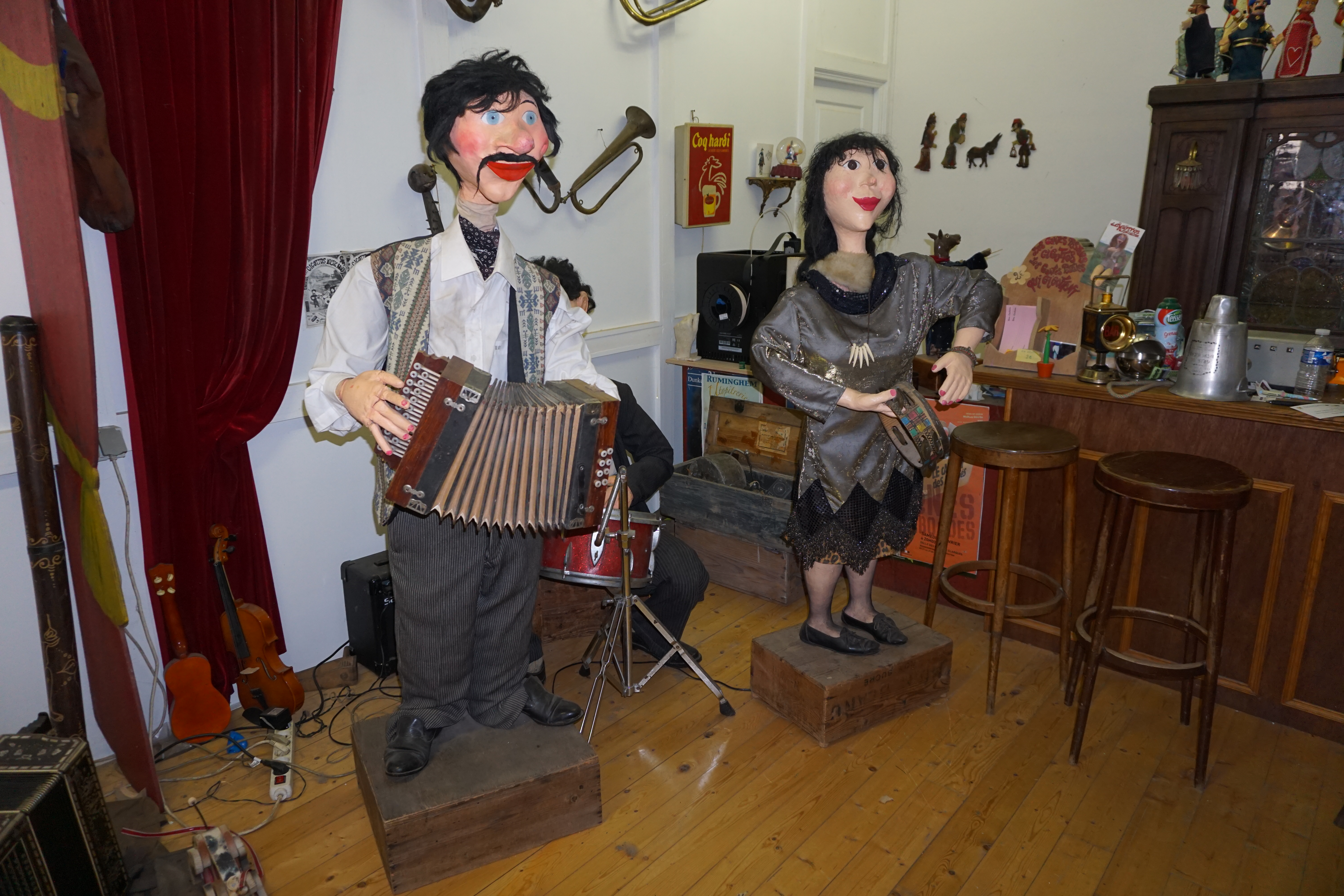 Visite de l'atelier de création d'automates et d'objets animés à Esquelbecq
