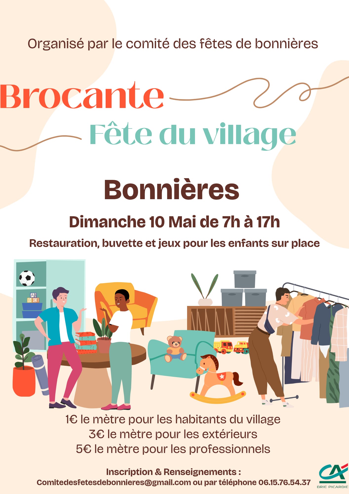 Brocante et fête du village — visuel événement