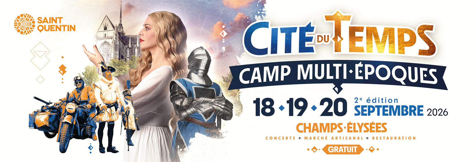 La Cité du Temps à Saint-Quentin, camp multi-époques