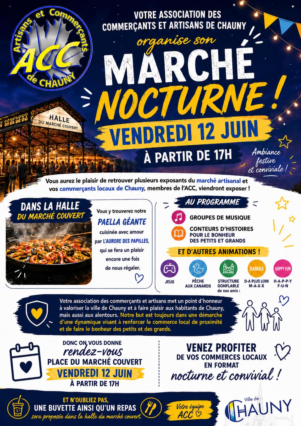 Marché Nocturne - Chauny — visuel événement