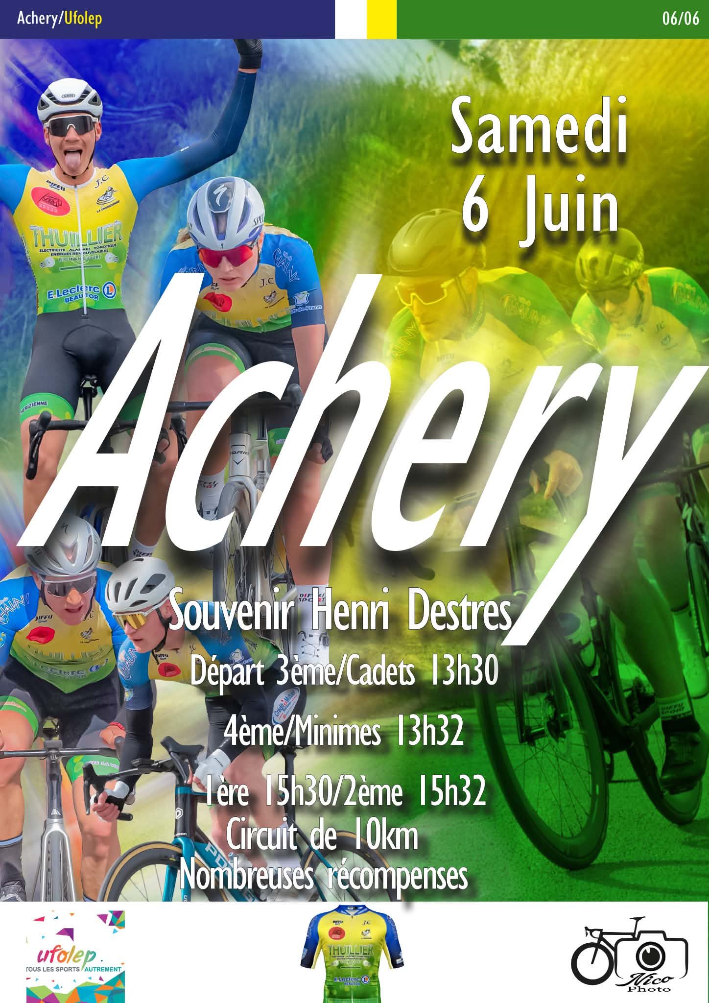 Course Cycliste - Achery — visuel événement