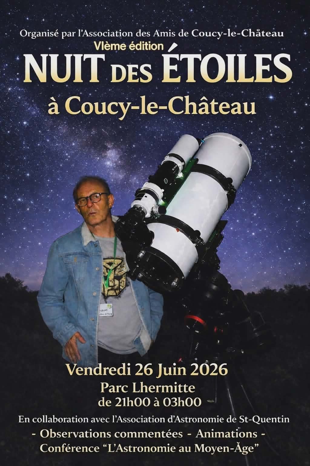 Nuit des Étoiles — 5e édition — visuel événement