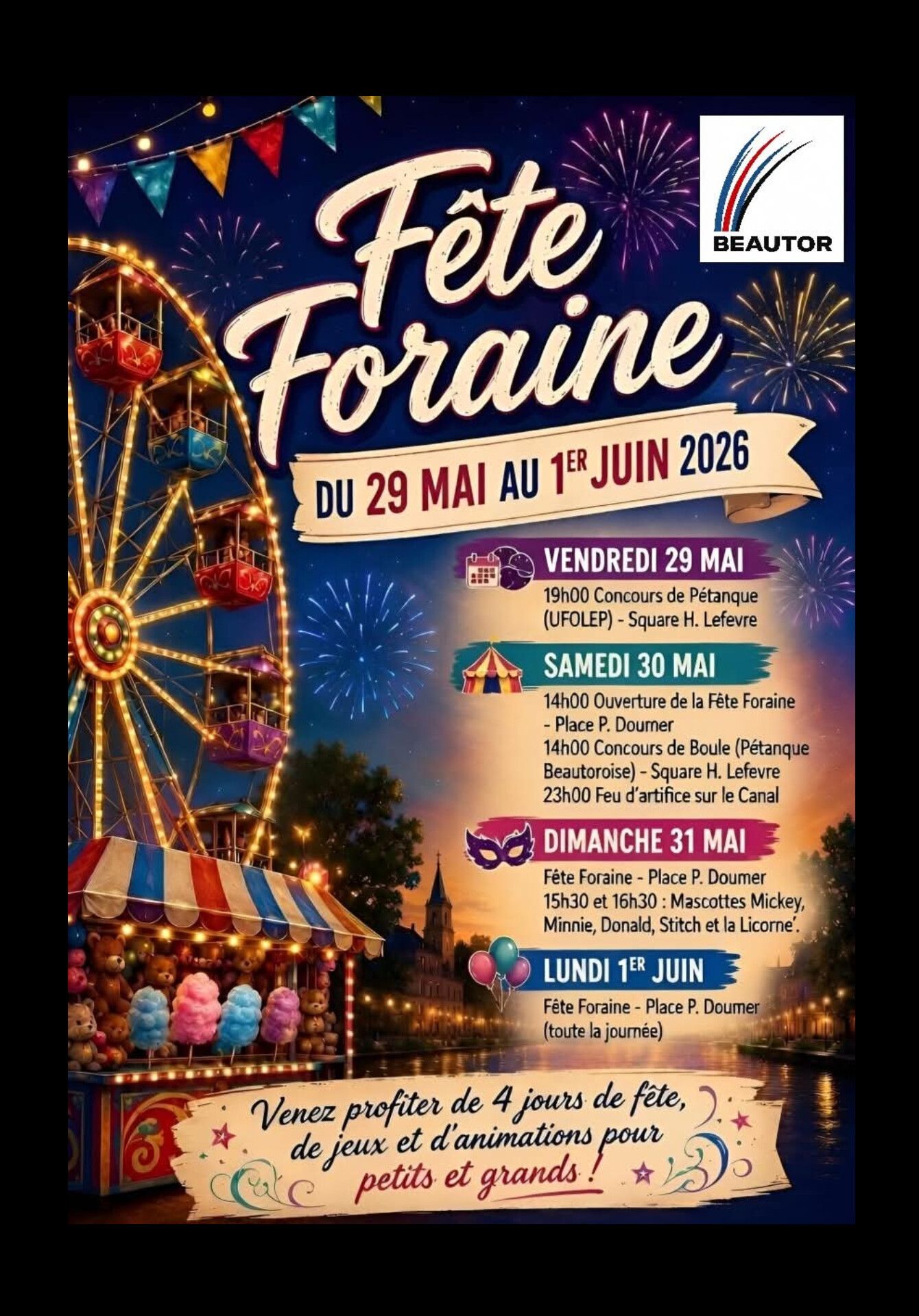 Fête Foraine - Beautor — visuel événement