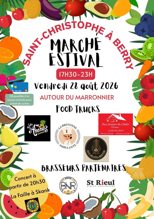 Marché estival < Saint-Christophe-à-Berry