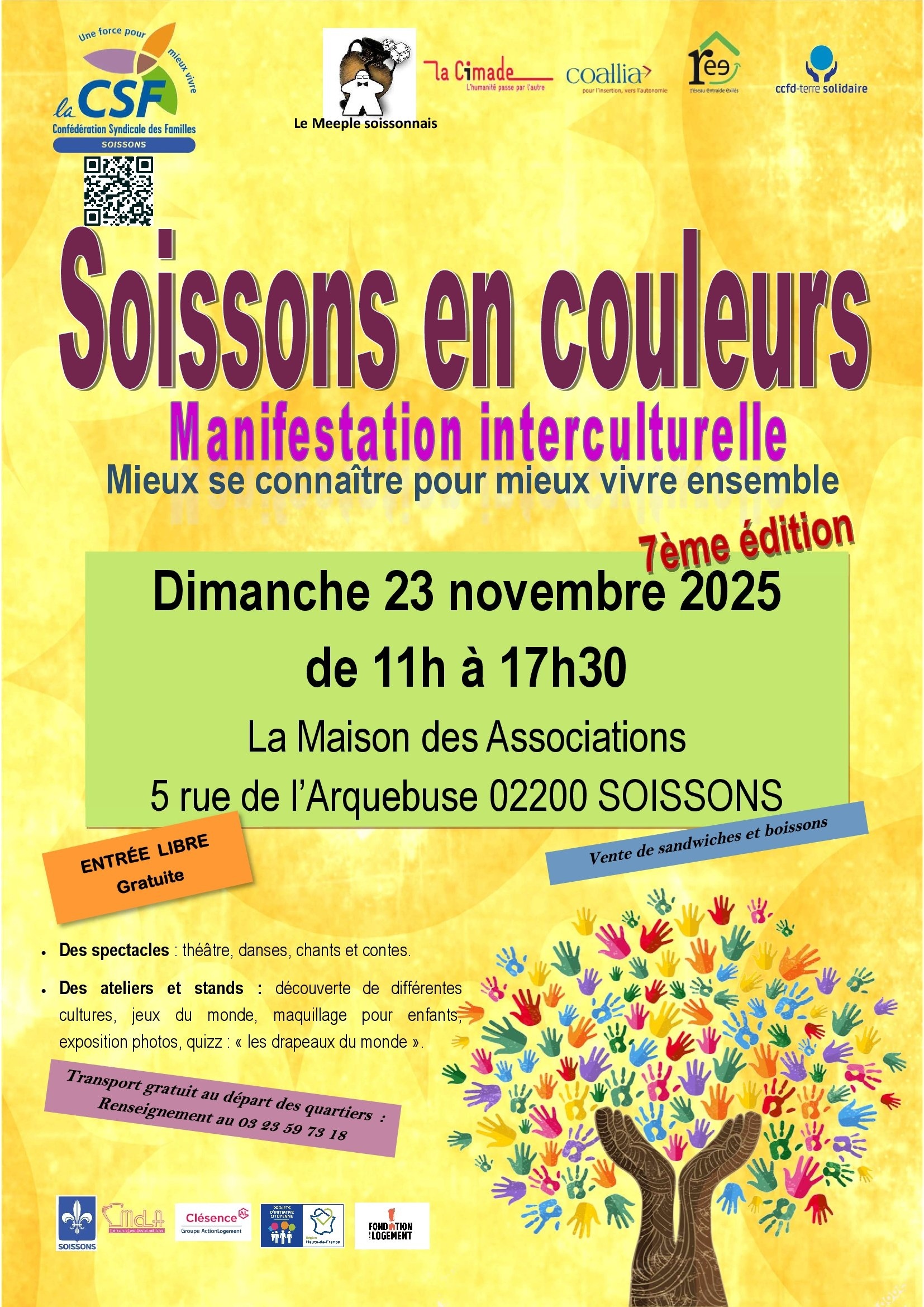 AFFICHE SOISSONS EN COULEURS A4