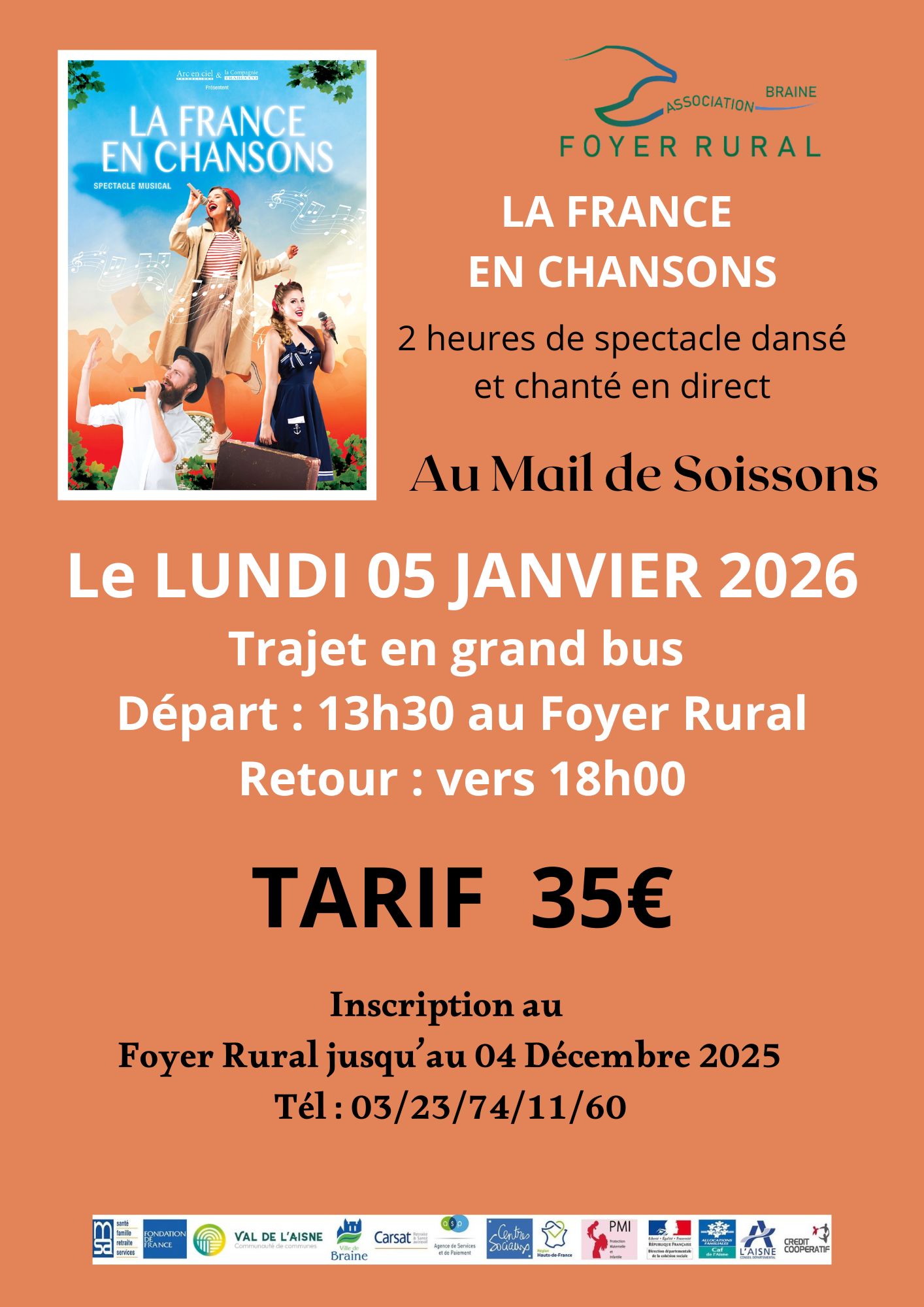 AFFICHE la France en chansons