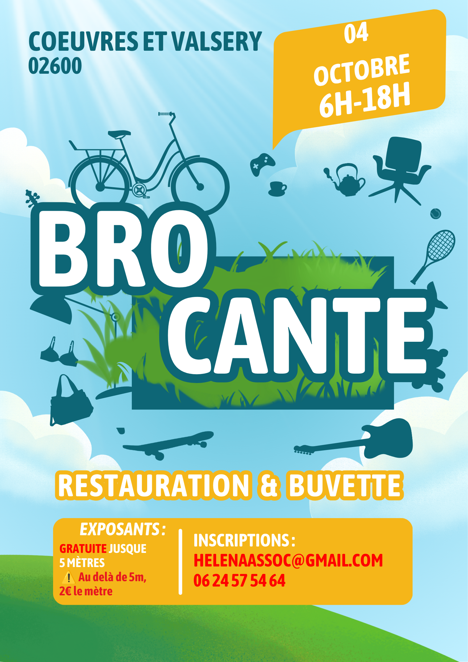 Affiche Brocante Octobre 2026
