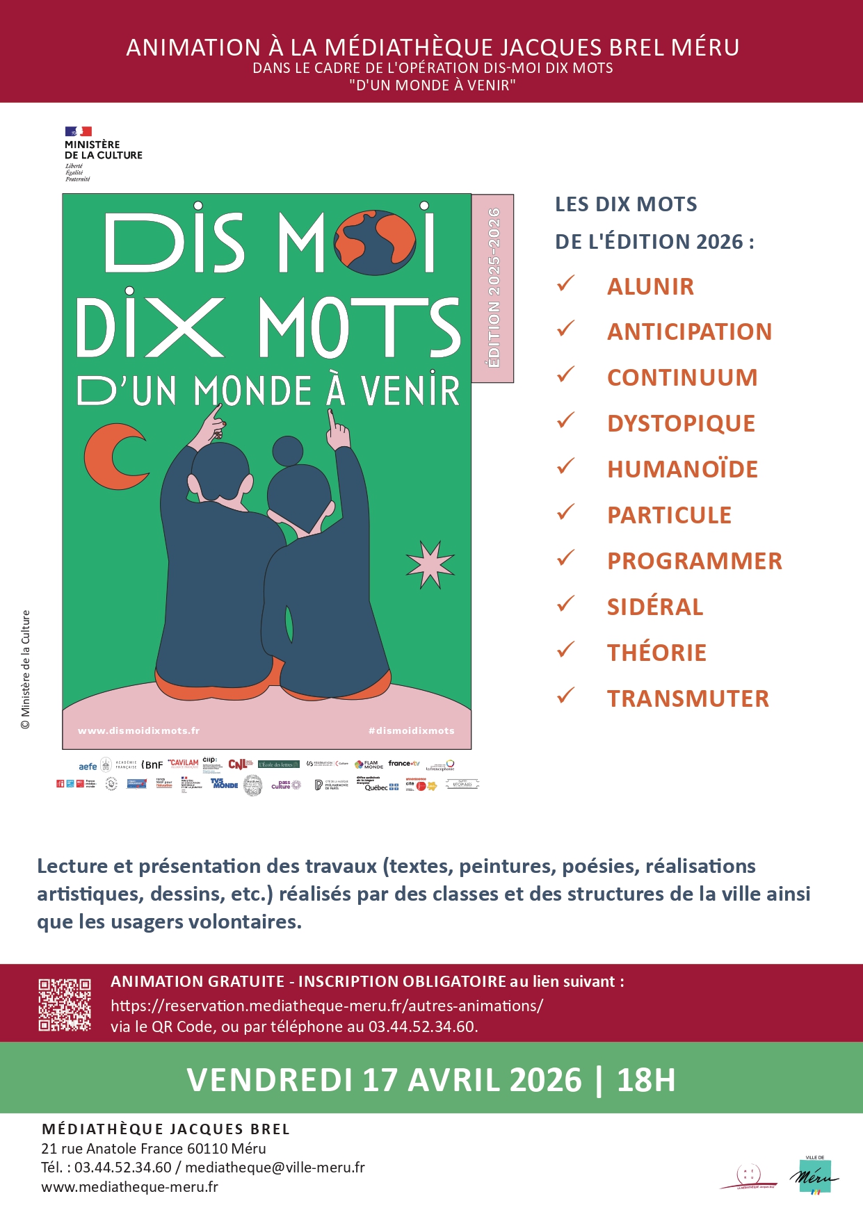 Restitution : "Dis-moi dix mots... d'un monde à venir"