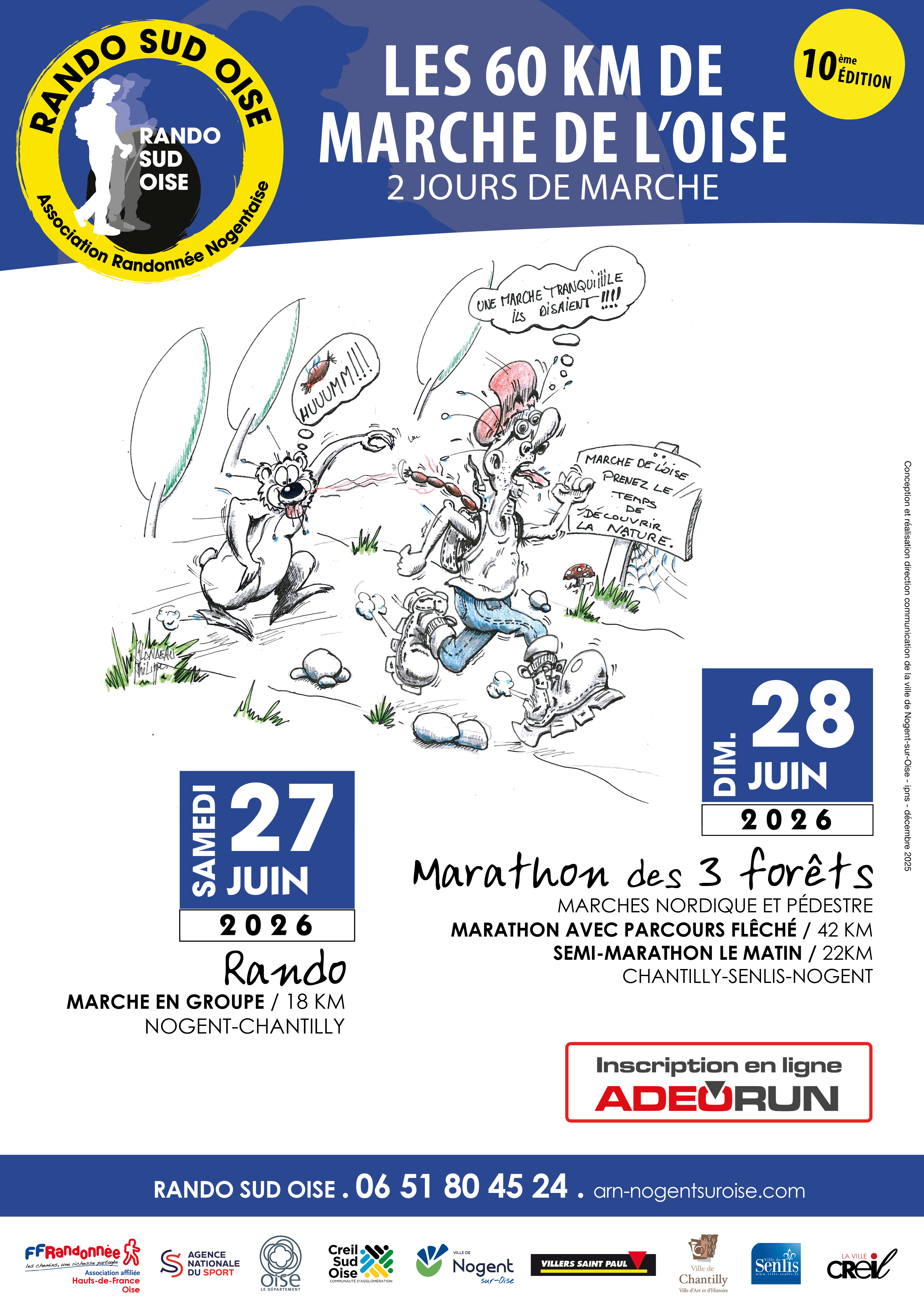 LES 60 KMS DE MARCHE DE L'OISE 10ème EDITION