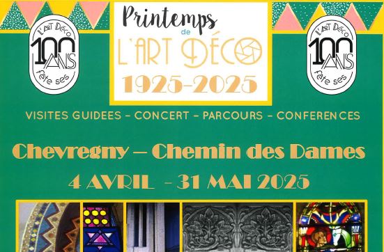 Affiche Printemps Art déco 2025 < Chevregny < Aisne < Picardie