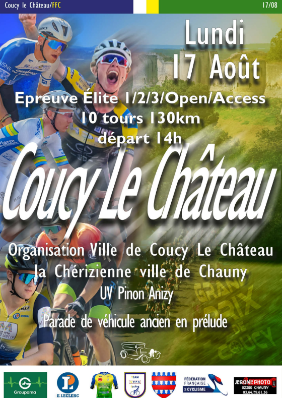 Course cycliste à Coucy-le-Château — visuel événement