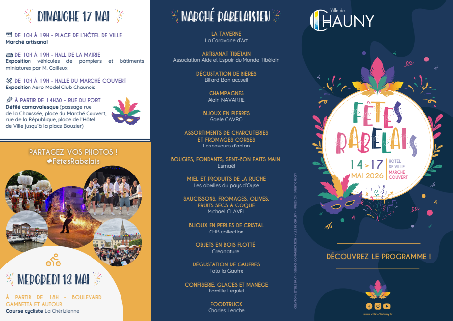 Fêtes Rabelais à Chauny — visuel événement
