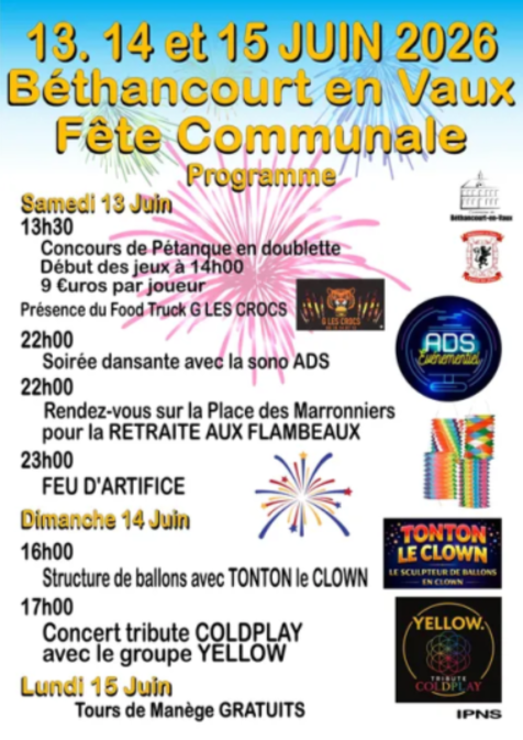 Fête communale de Béthancourt-en-Vaux — visuel événement
