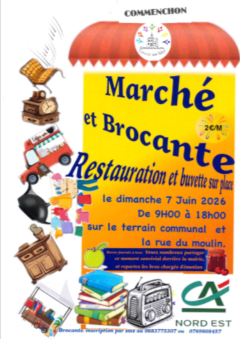 Marché et brocante de Commenchon — visuel événement