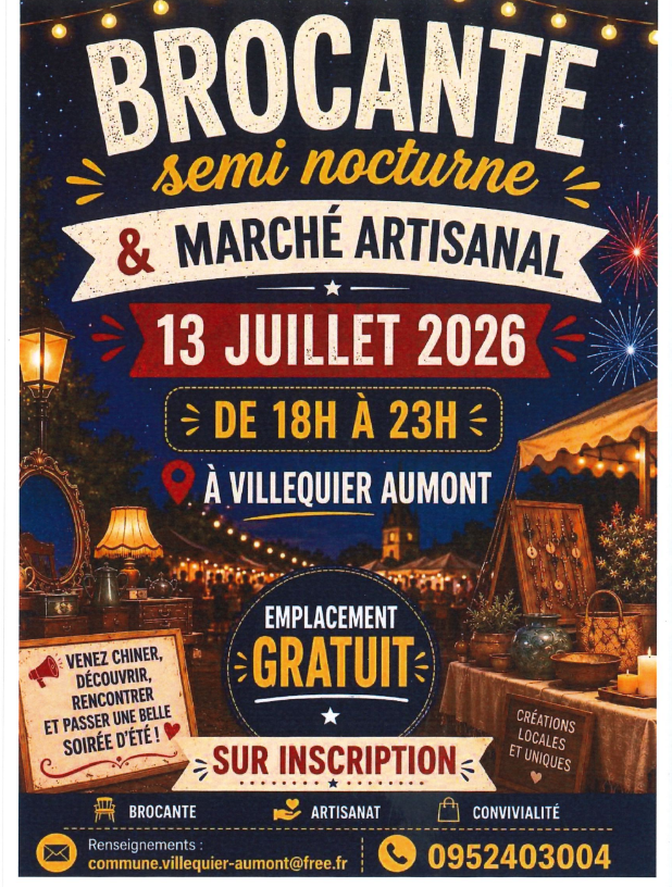 Brocante et marché artisanal semi-nocturne