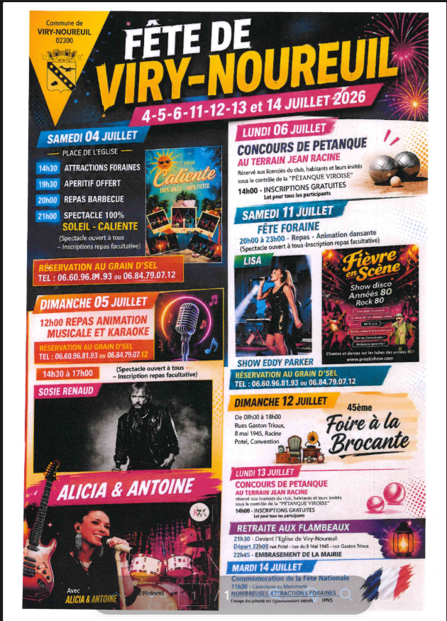 Fête de Viry-Noureuil