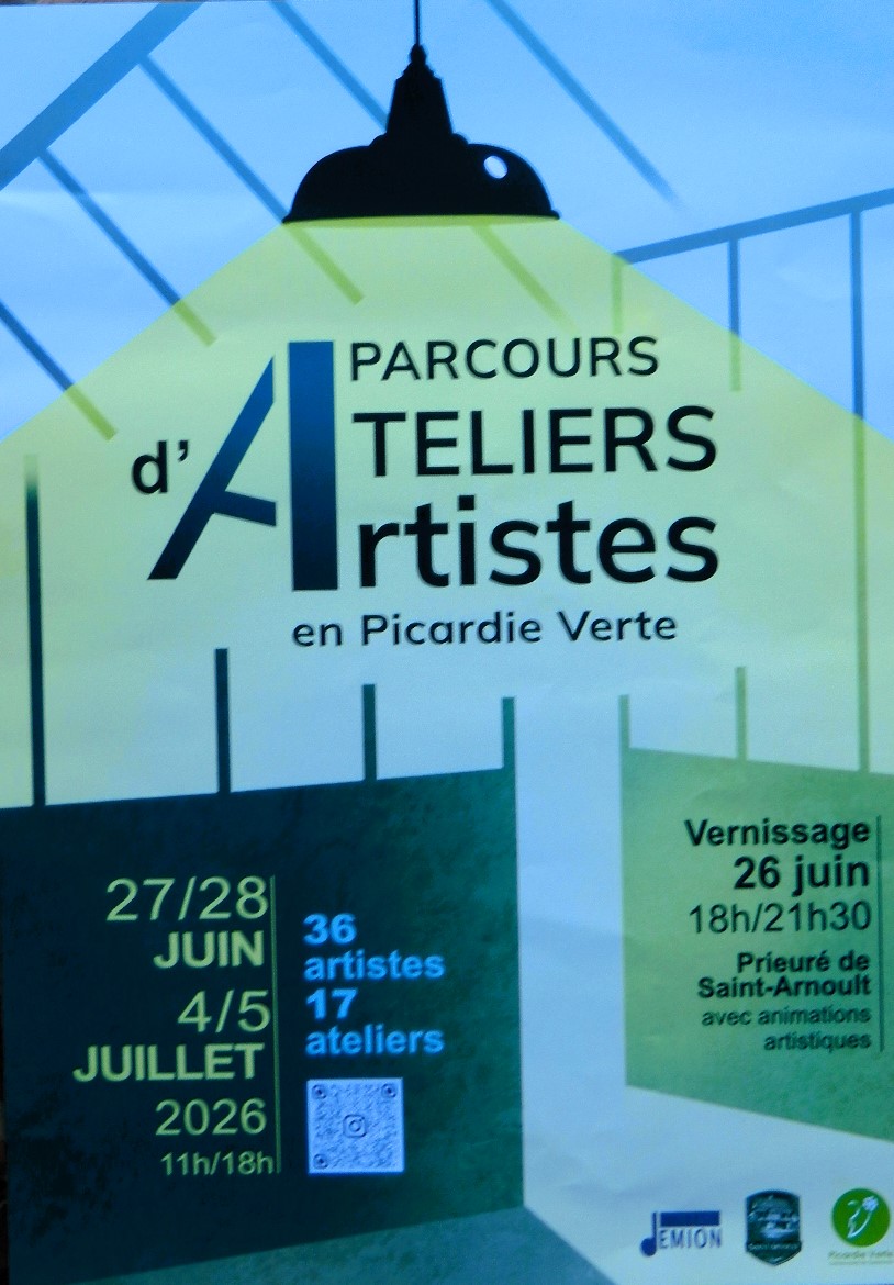 Parcours de portes ouvertes d'ateliers d'artistes en Picardie verte — visuel événement