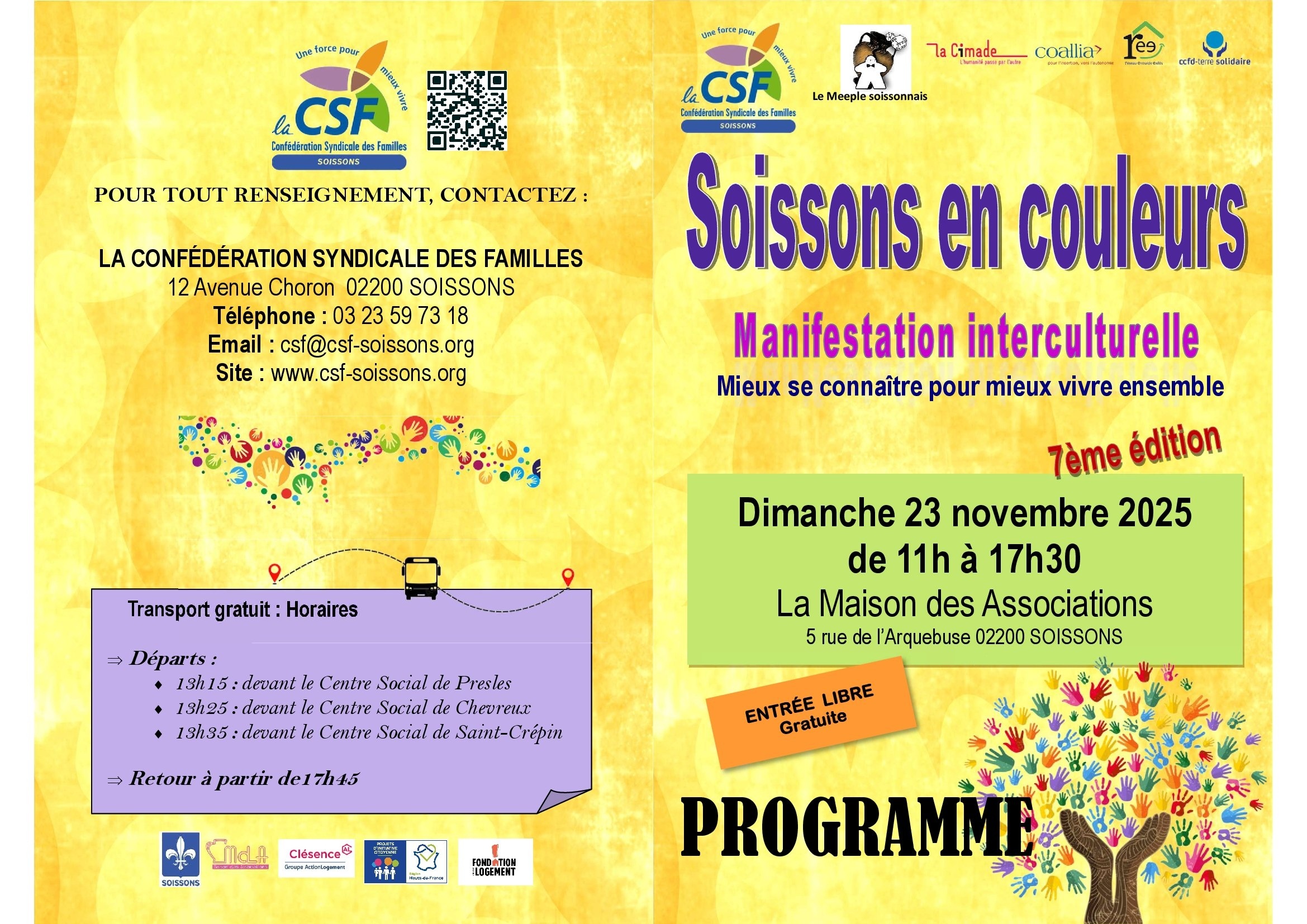 Dépliant programme extérieur