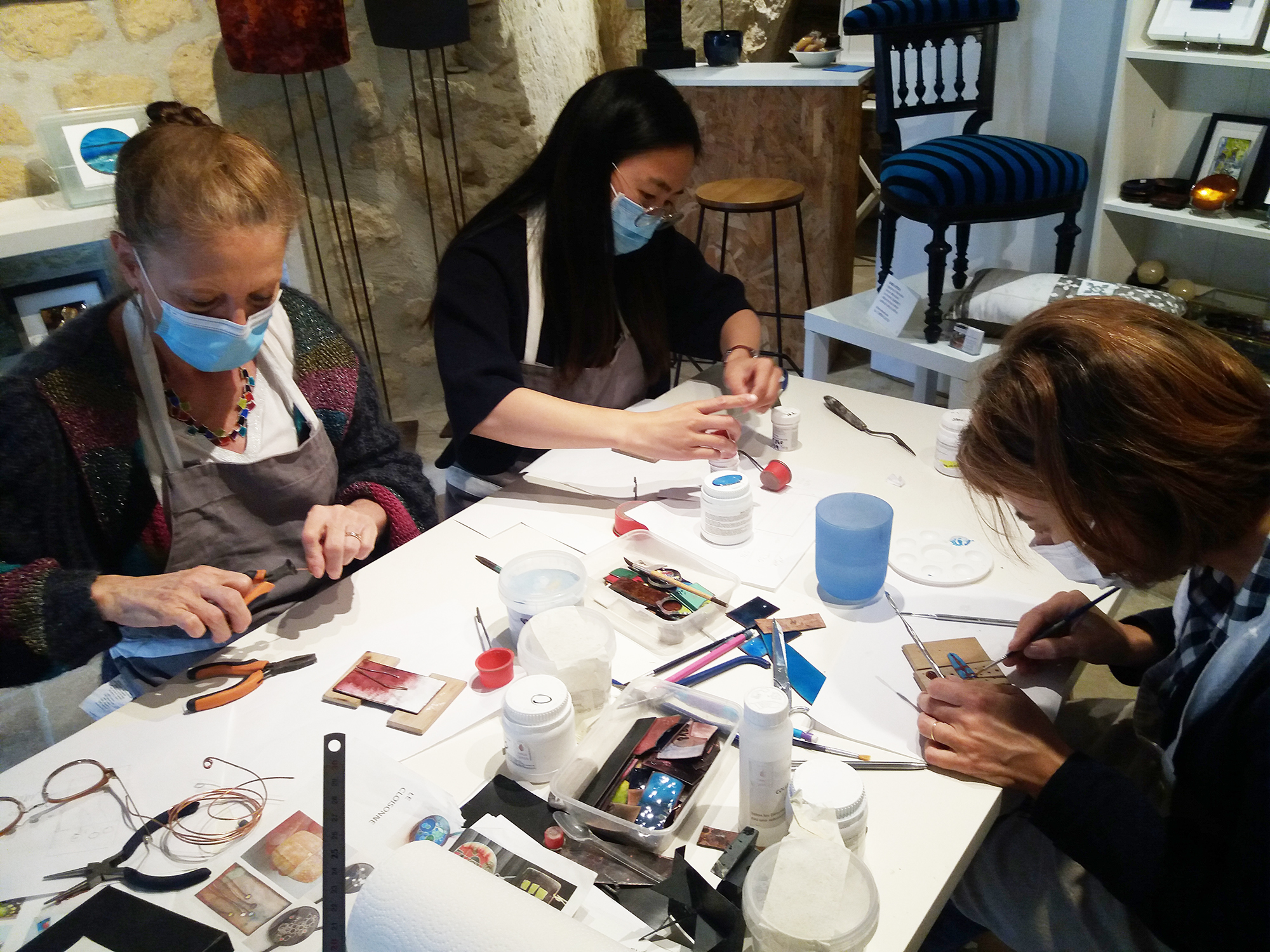 Atelier découverte de l'émaillage sur cuivre