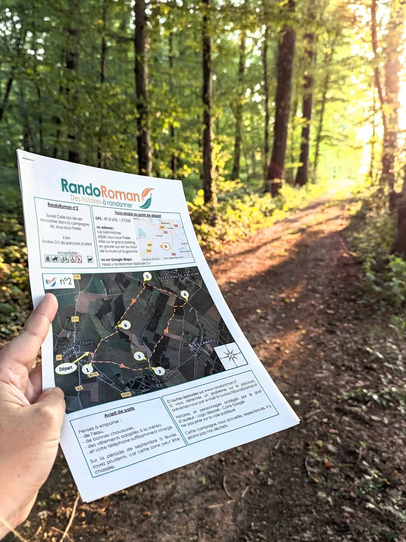 Fiche de randonnée interactive RandoRoman