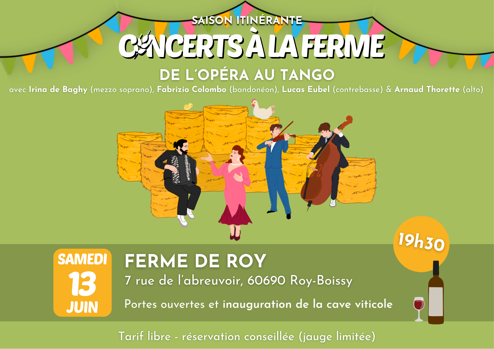 Concert à la ferme de Roy — visuel événement
