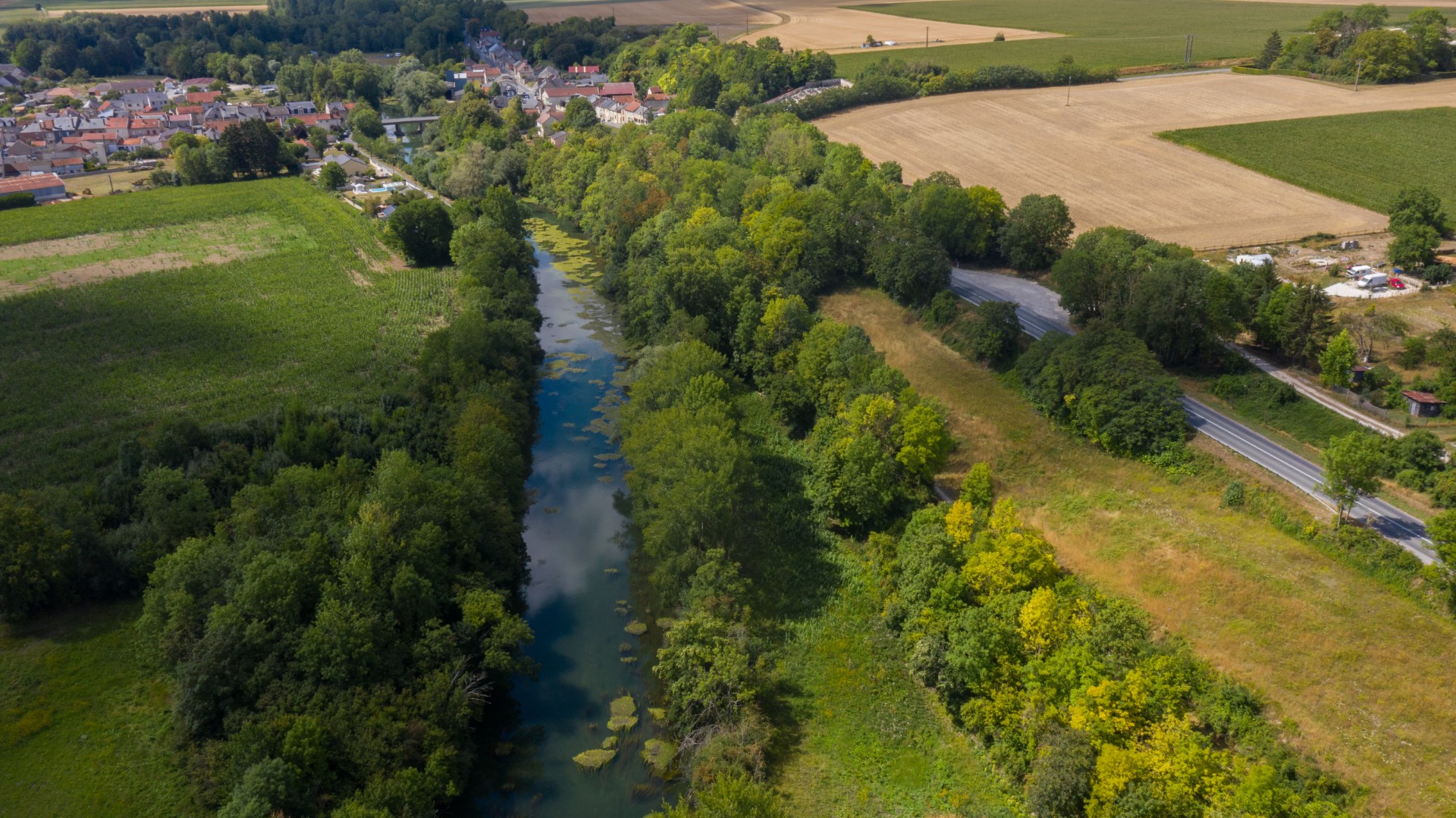 La rivière Aisne à Villeneuve-sur-Aisne