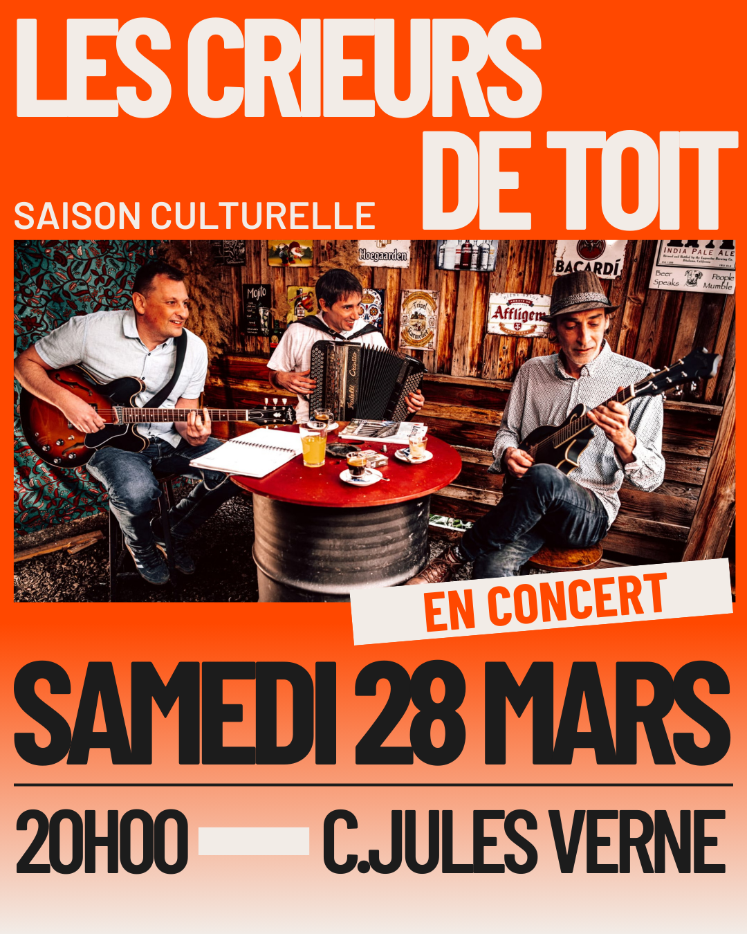 Les crieurs de toit - Concert de sortie du nouvel album