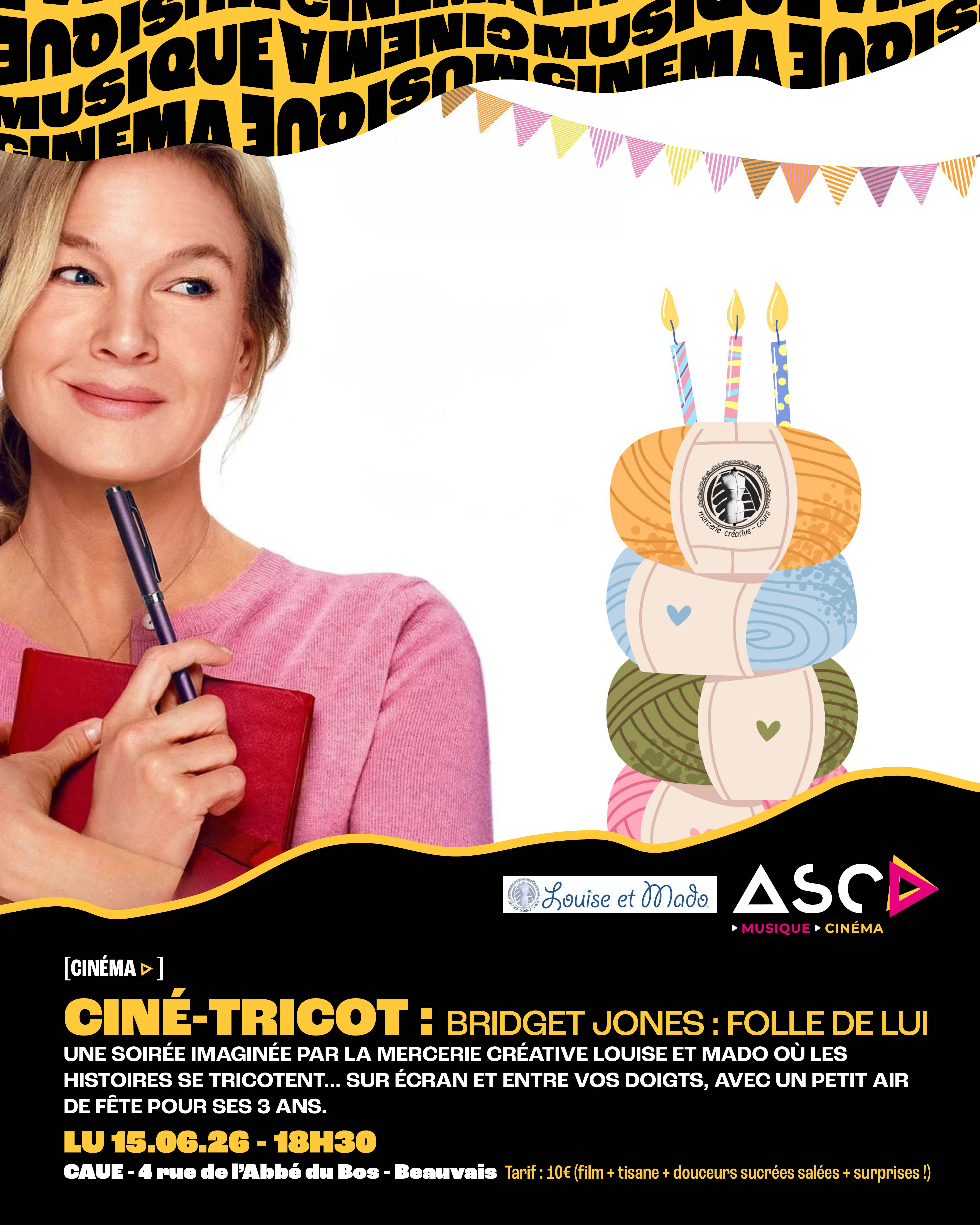 CINÉ-TRICOT: Bridget Jones : folle de lui