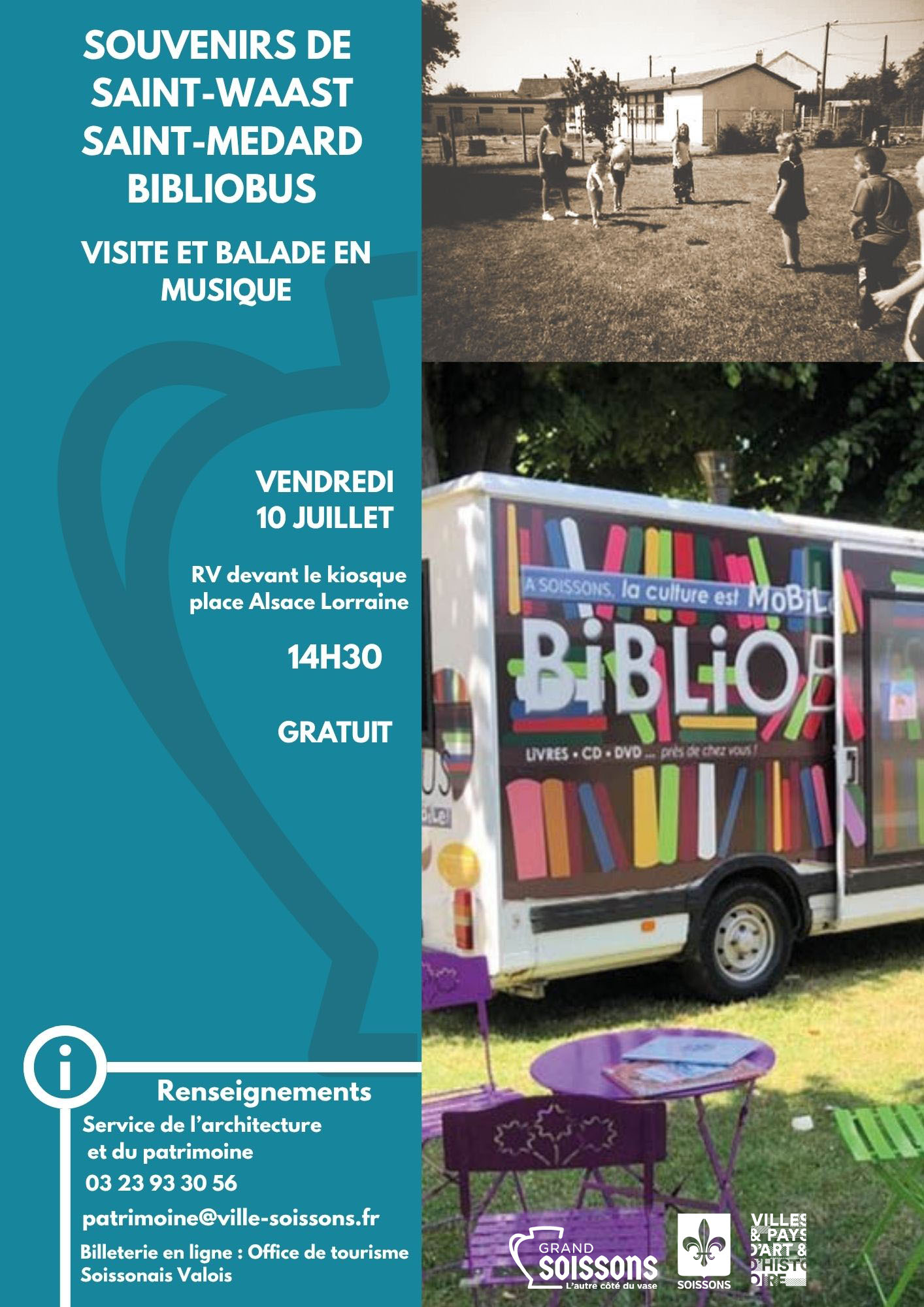Souvenirs de Saint-Waast et bibliobus