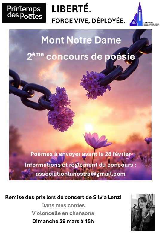 affiche concours de poésie