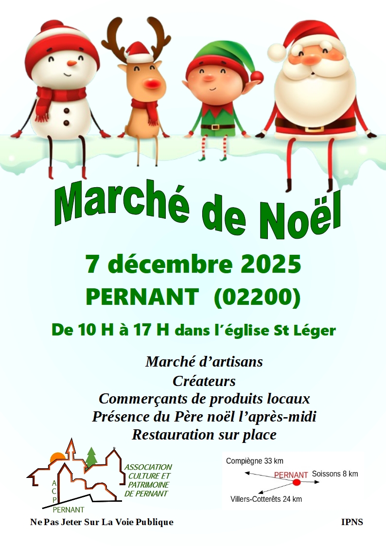 affiche marché de noel 2025