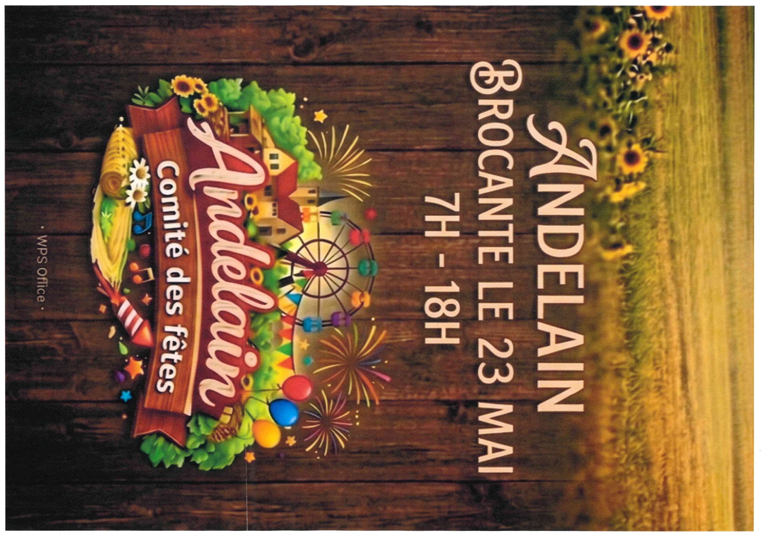 Brocante Andelain — visuel événement