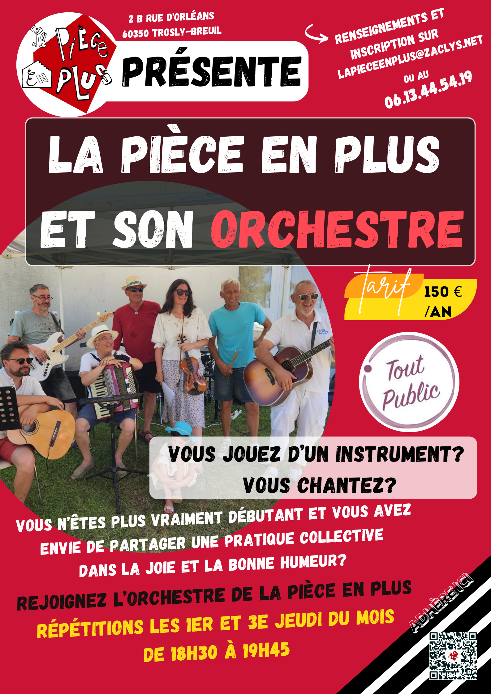 La Pièce en Plus et son Orchestre — visuel événement