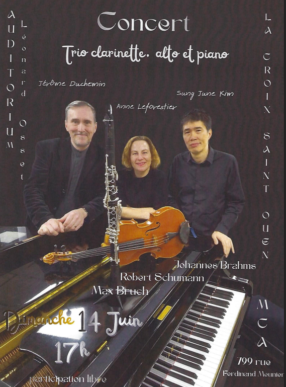 Concert Trio Clarinette Alto Piano