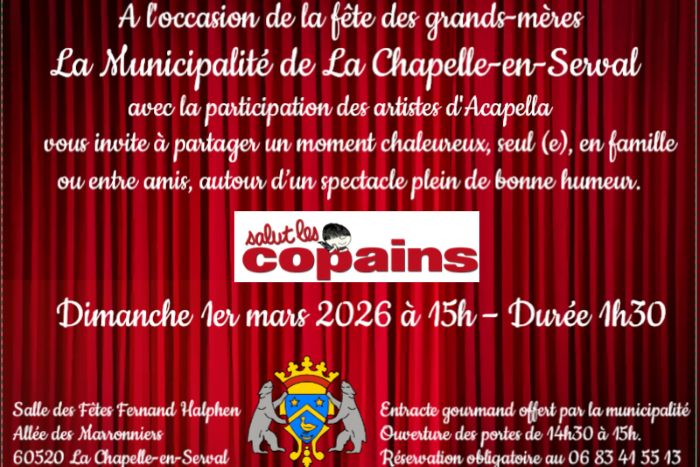 Spectacle: "Salut Les Copains" à la Chapelle-en-Serval